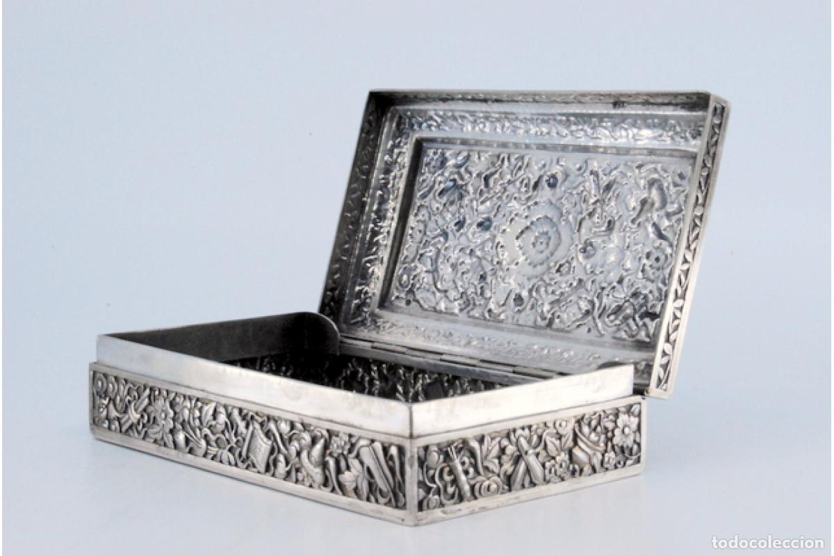 Antig&uuml;edades: Caja de joyer&iacute;a de plata - Foto 8