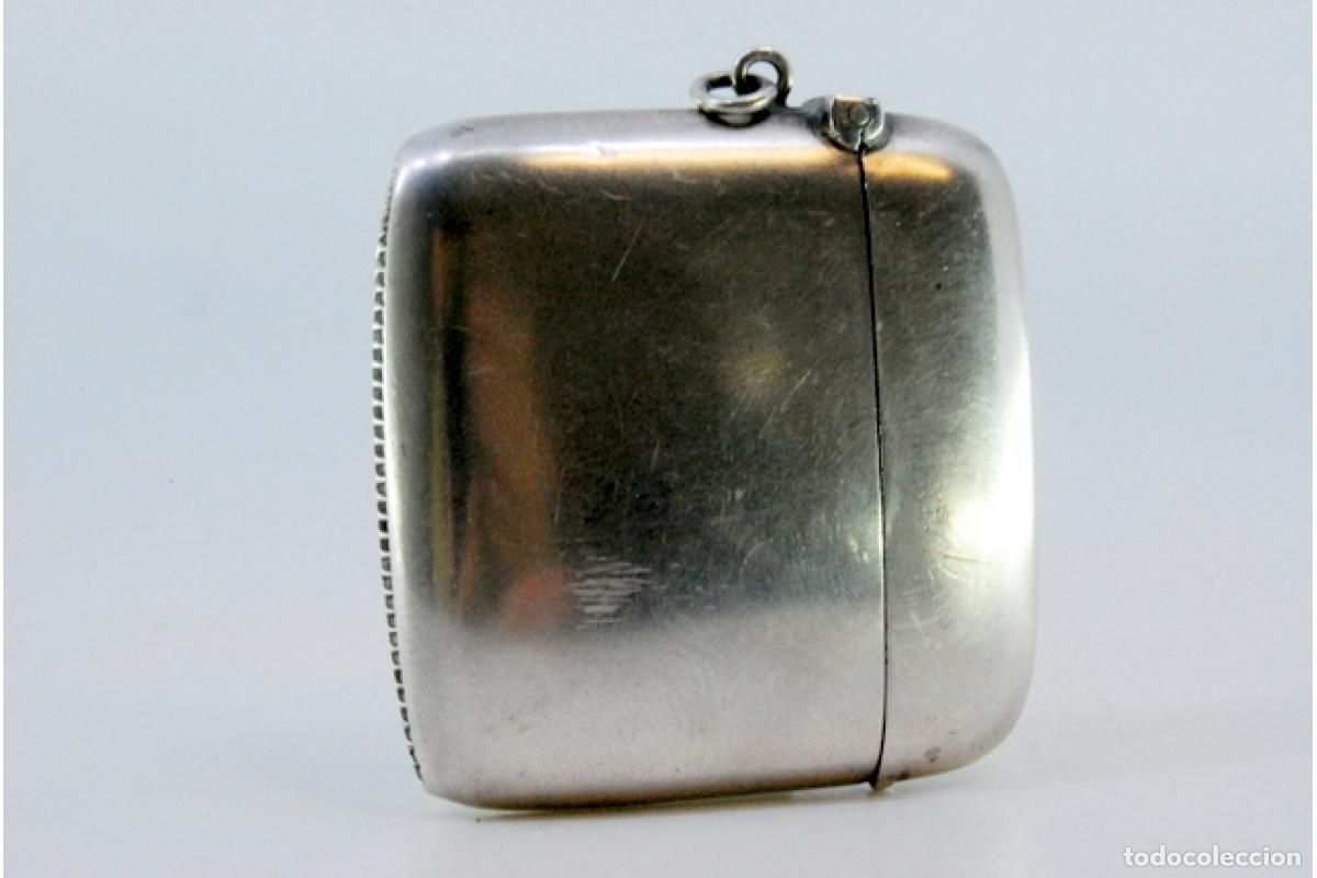 Antig&uuml;edades: Caja de cerillas de plata - Foto 2