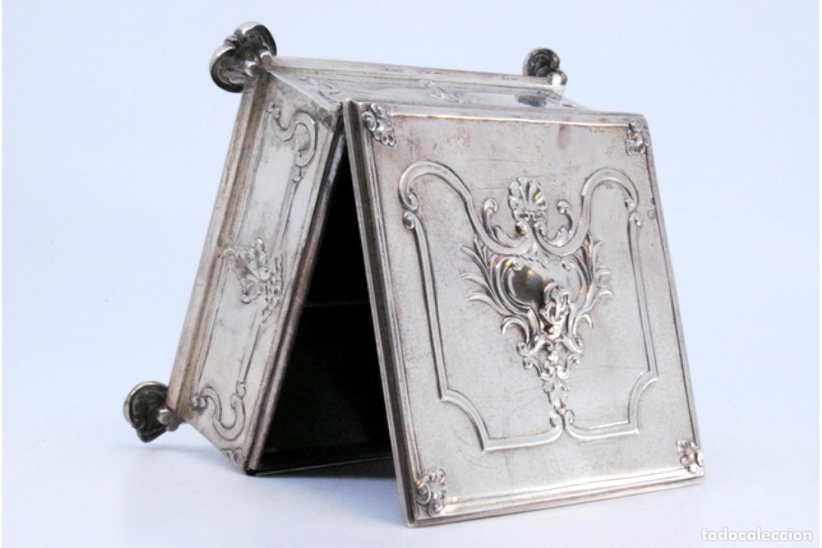 Antig&uuml;edades: Caja de sellos, en plata - Foto 4