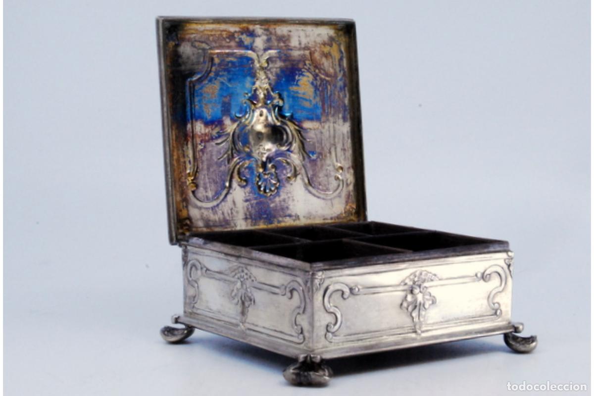 Antig&uuml;edades: Caja de sellos, en plata - Foto 5