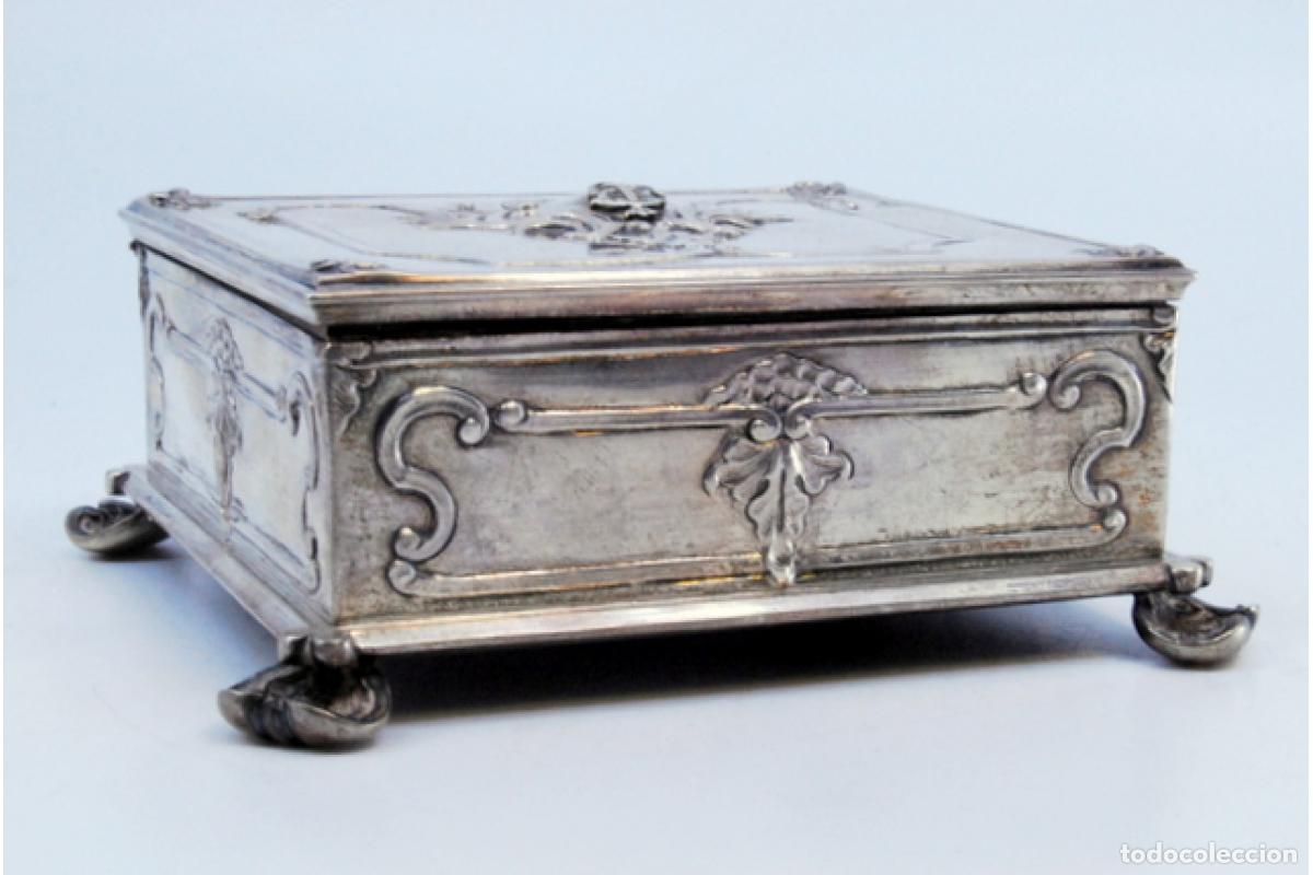 Antig&uuml;edades: Caja de sellos, en plata - Foto 6