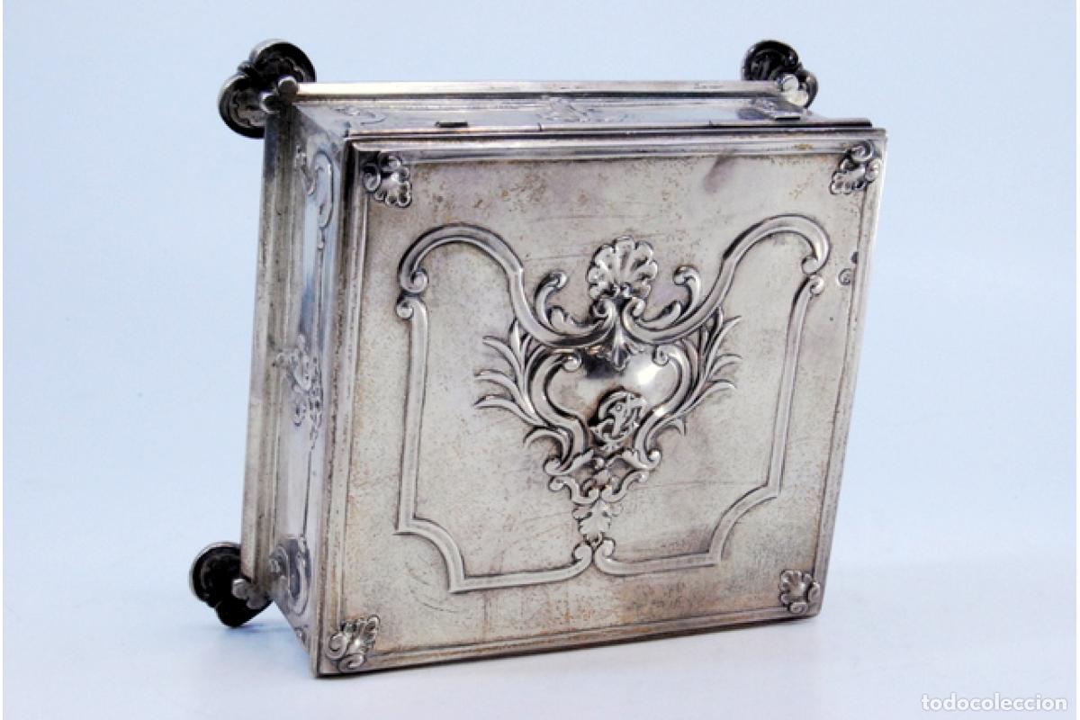 Antig&uuml;edades: Caja de sellos, en plata - Foto 8