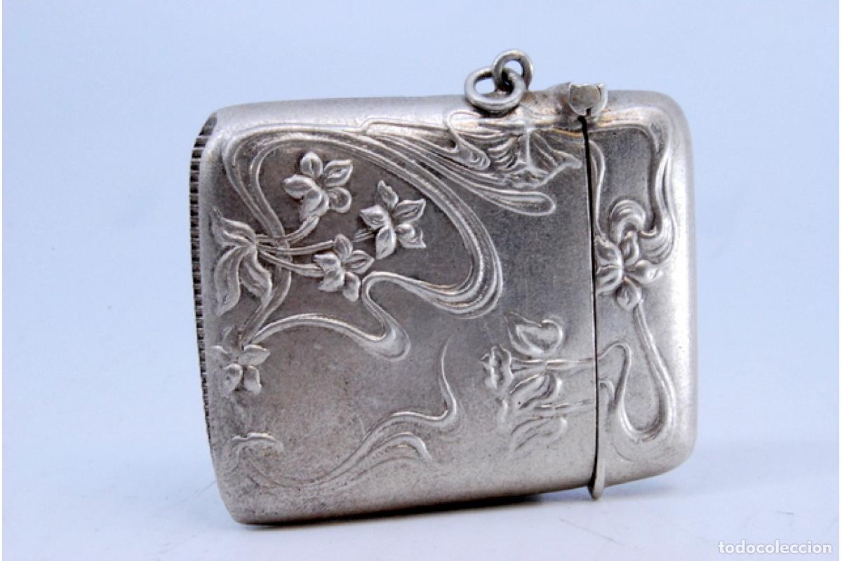Antig&uuml;edades: Caja de cerillas de plata - Foto 4