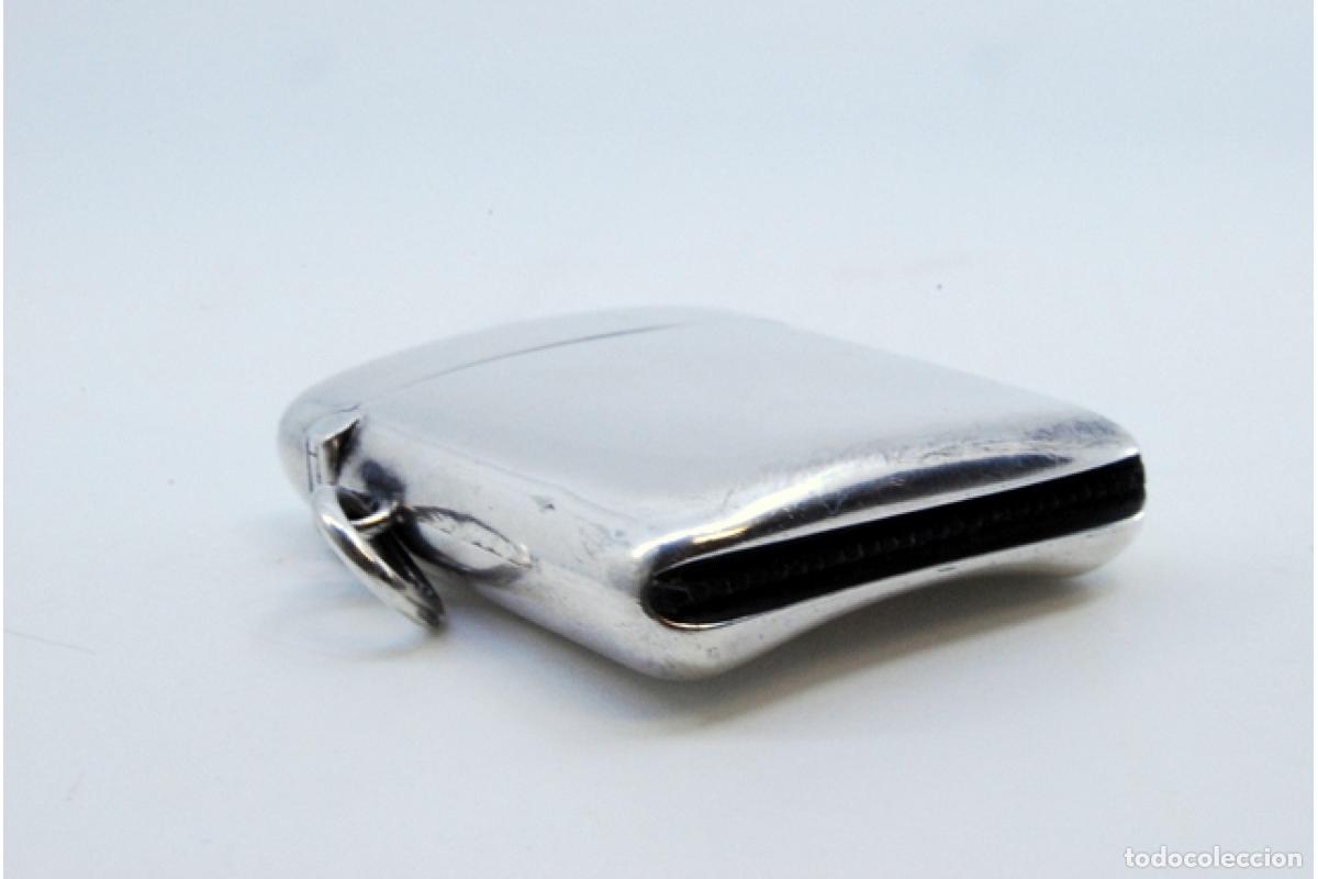 Antig&uuml;edades: Caja de cerillas de plata - Foto 2