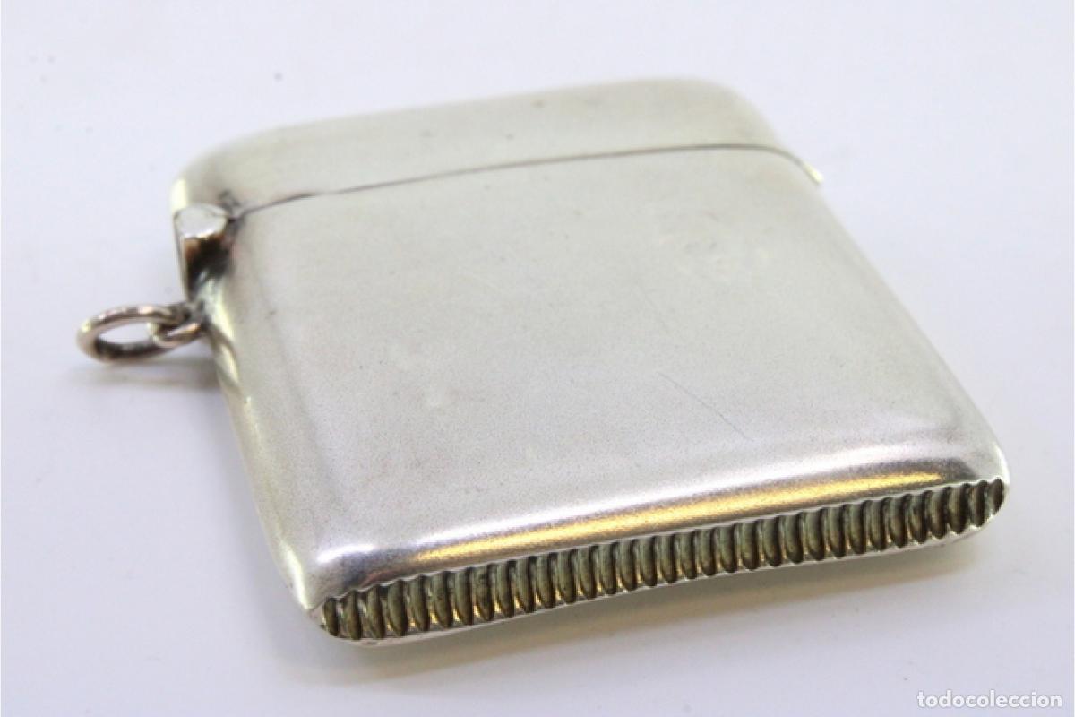 Antig&uuml;edades: Caja de cerillas de plata - Foto 3