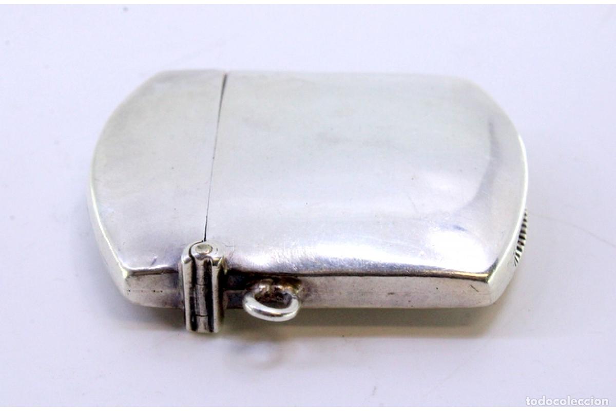 Antig&uuml;edades: Caja de cerillas de plata - Foto 4