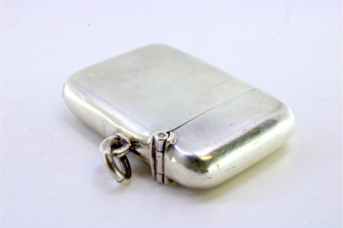 Antig&uuml;edades: Caja de cerillas de plata - Foto 2