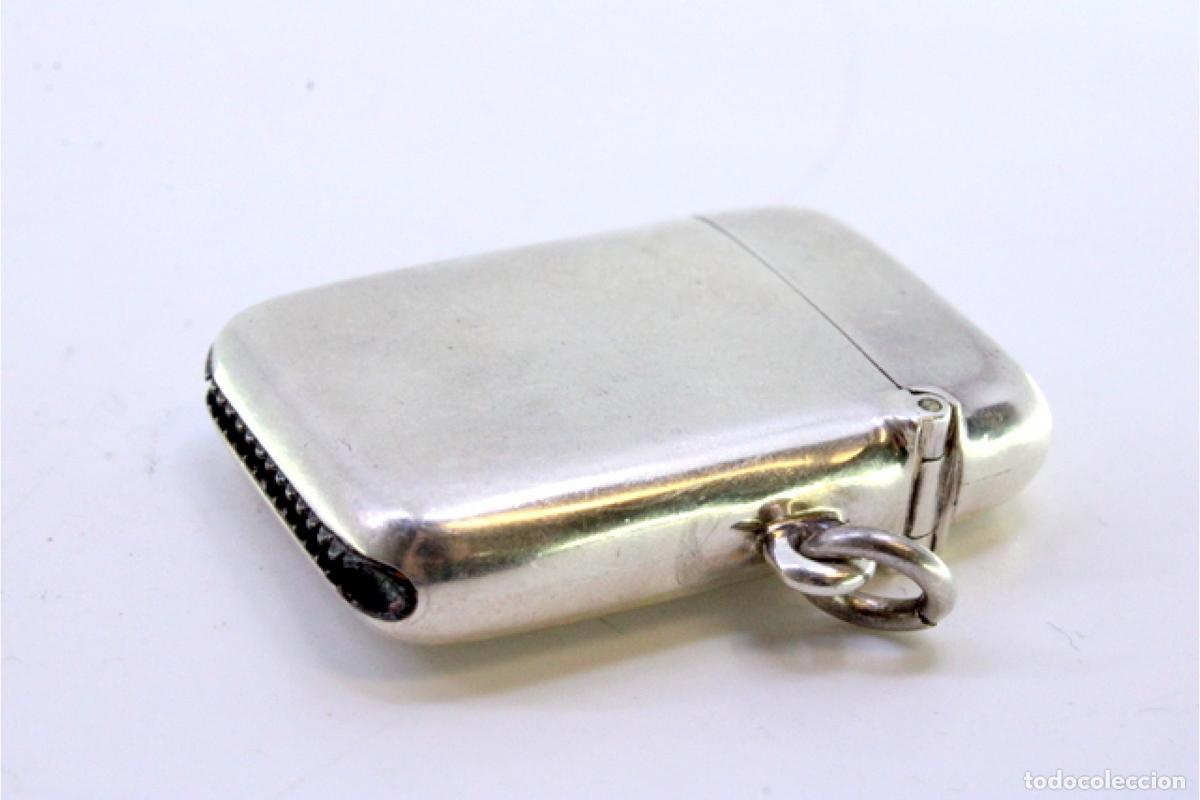 Antig&uuml;edades: Caja de cerillas de plata - Foto 5