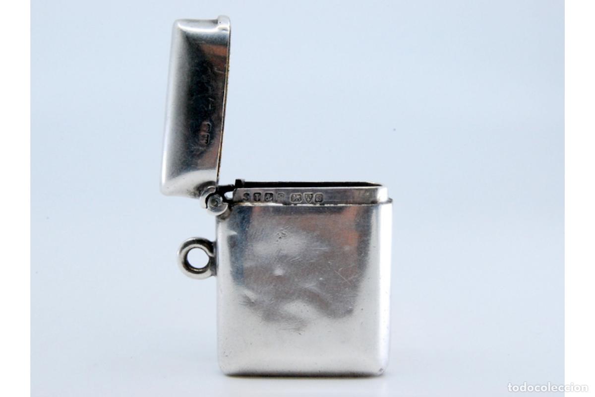 Antig&uuml;edades: Caja de cerillas de plata - Foto 5