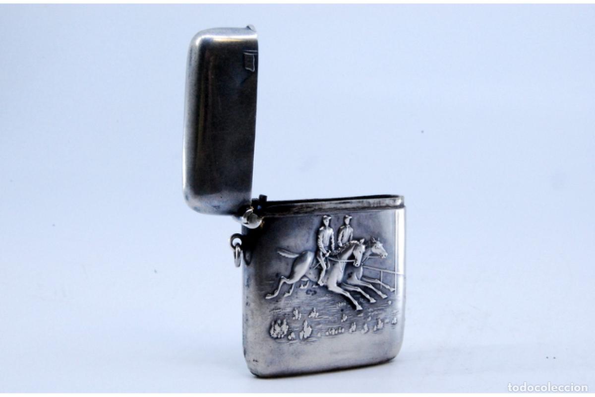 Antig&uuml;edades: Caja de cerillas de plata - Foto 8
