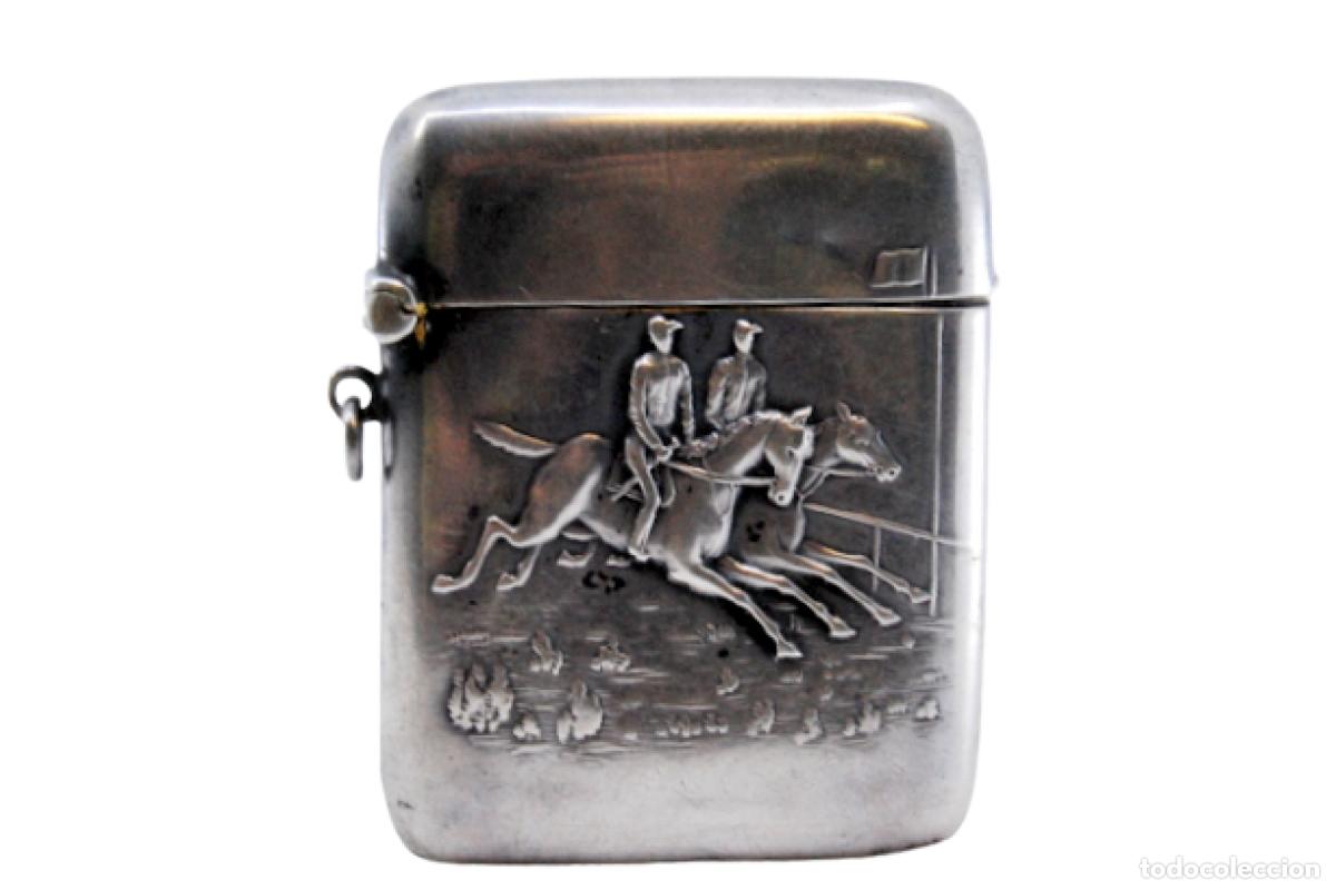 Antig&uuml;edades: Caja de cerillas de plata - Foto 1