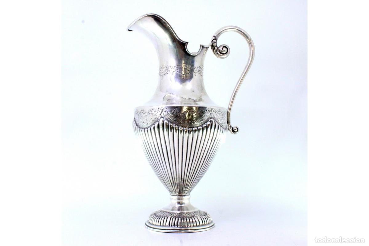 Antig&uuml;edades: Jarra de agua de plata - Foto 2