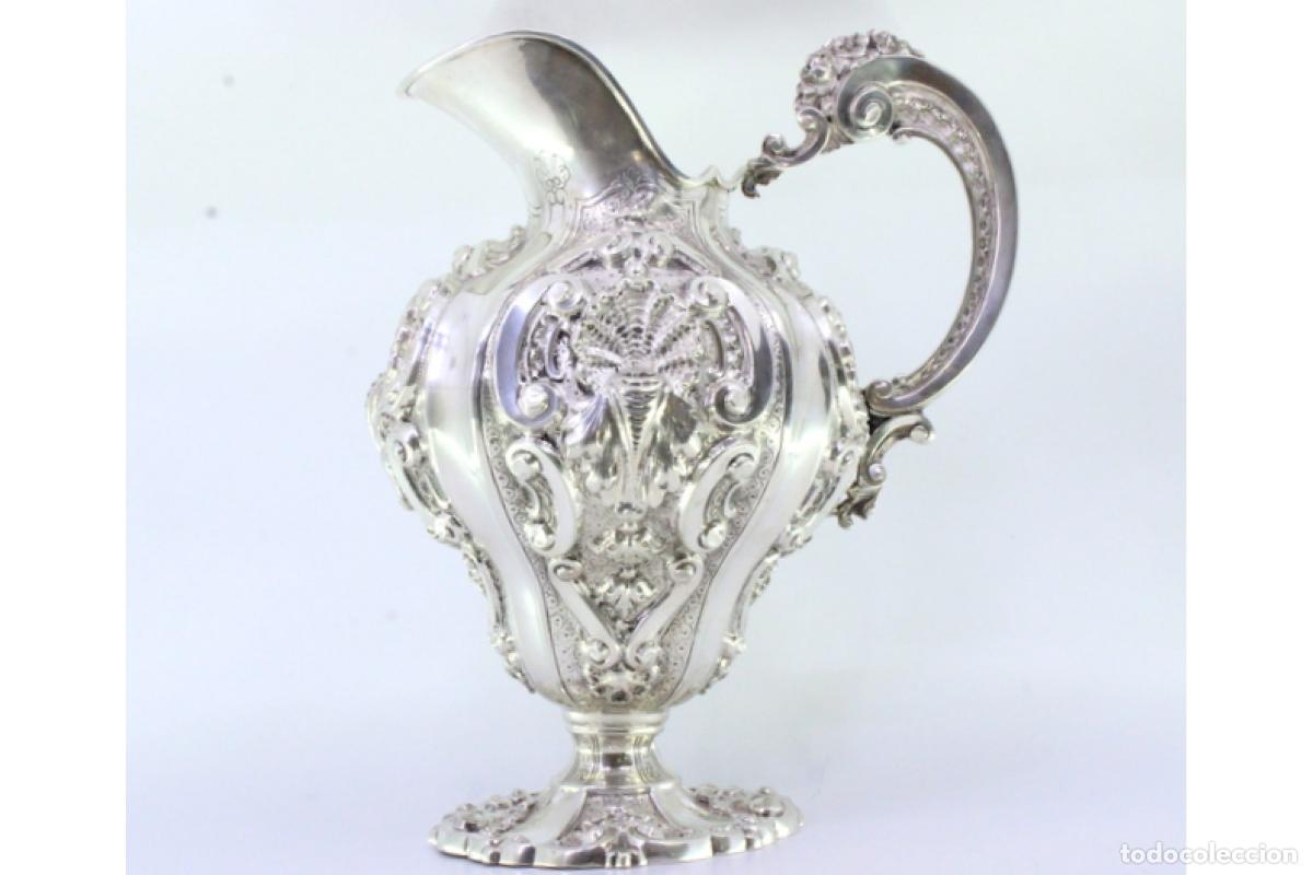 Antig&uuml;edades: Jarra de agua de plata - Foto 2
