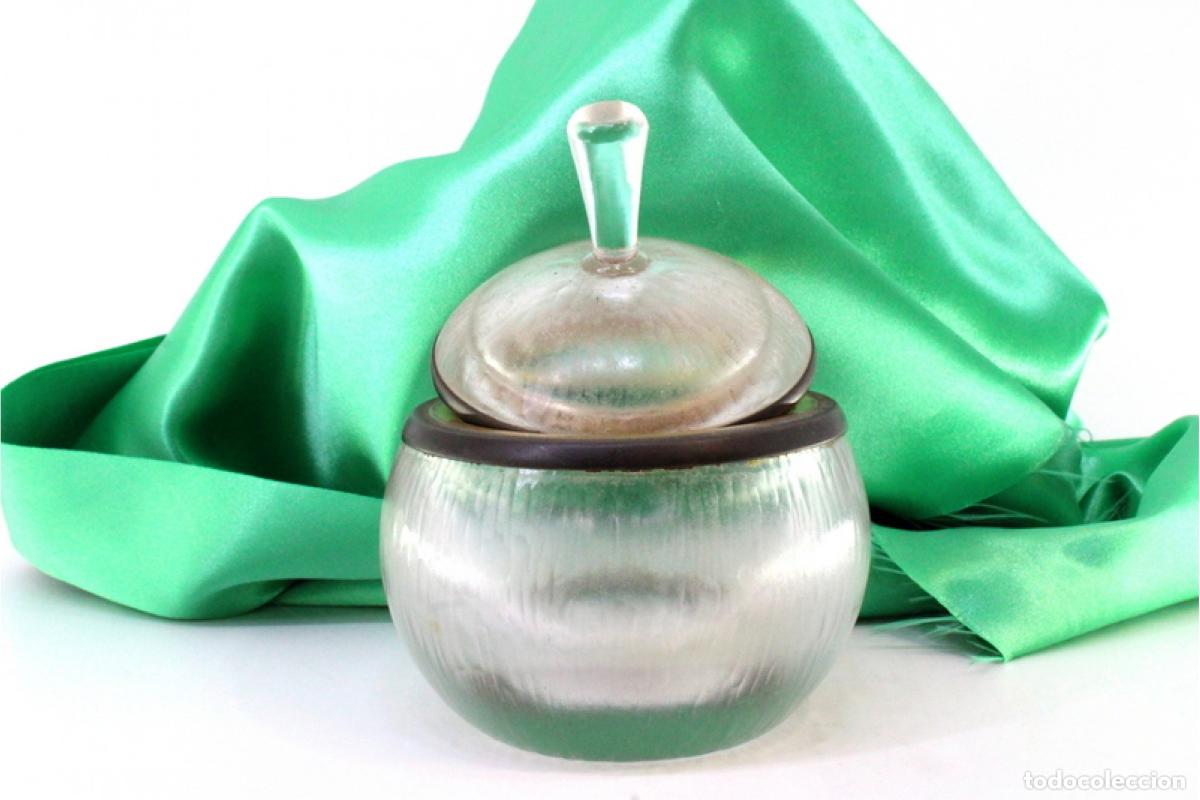 Antig&uuml;edades: Botella de cristal y plata - Foto 2