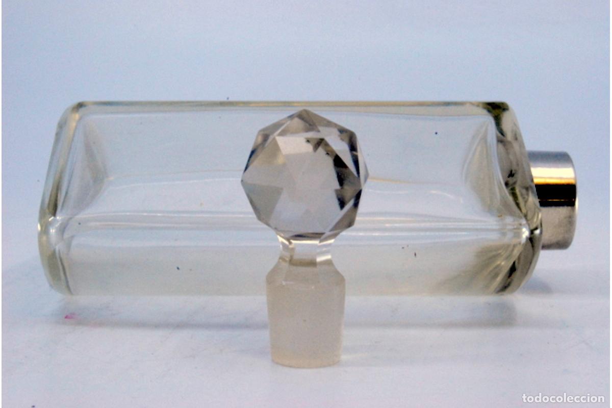 Antig&uuml;edades: Botella de cristal y plata - Foto 2