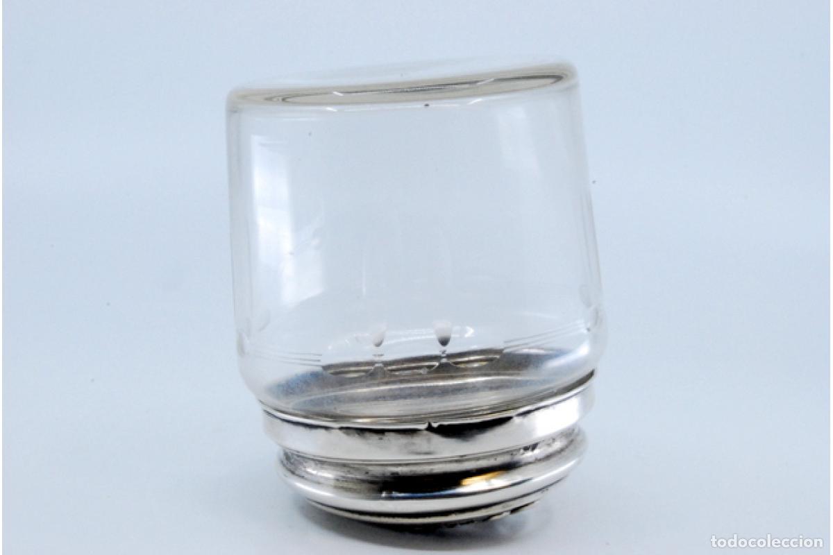 Antig&uuml;edades: Botella de cristal y plata - Foto 8