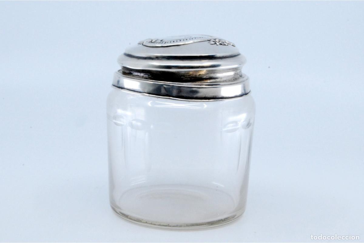Antig&uuml;edades: Botella de cristal y plata - Foto 9