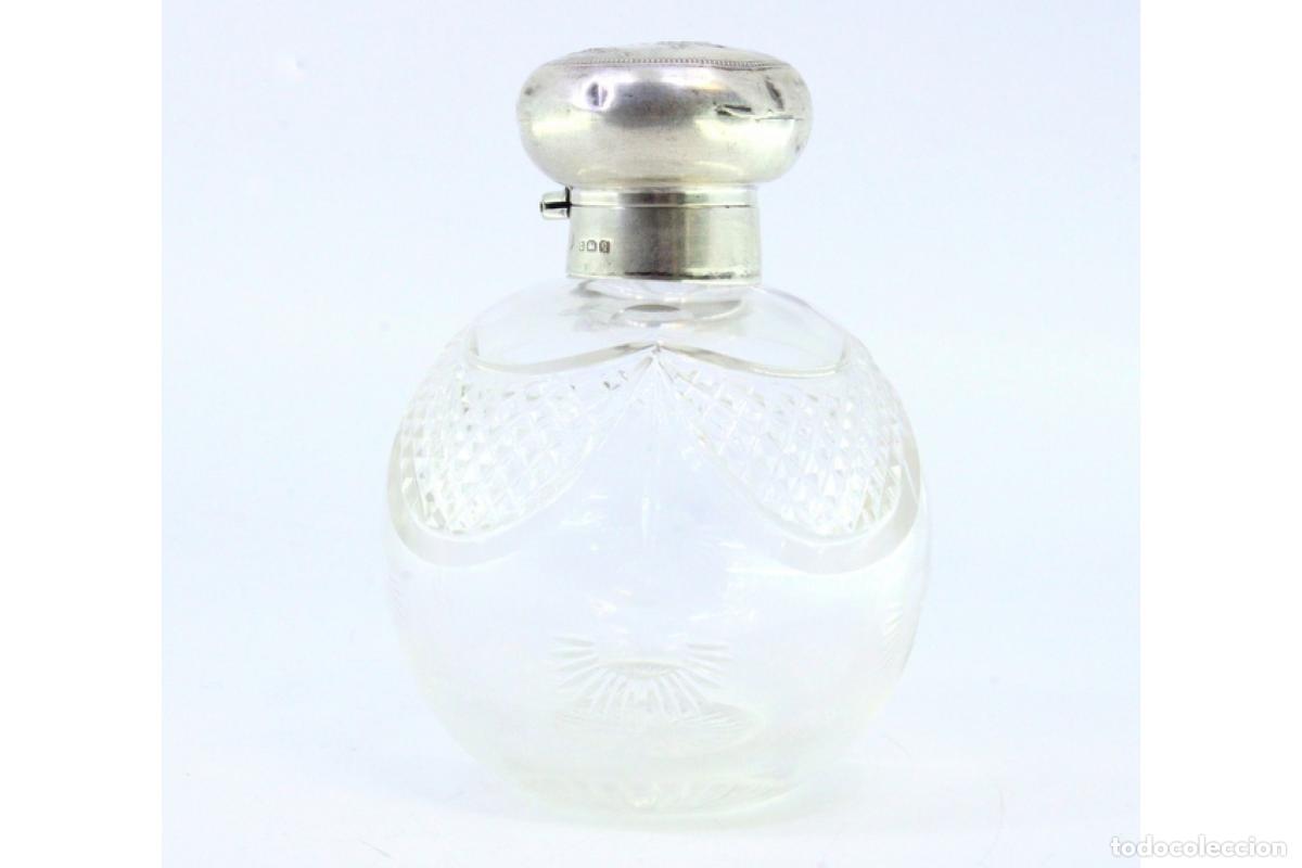 Antig&uuml;edades: Botella de cristal y plata - Foto 4