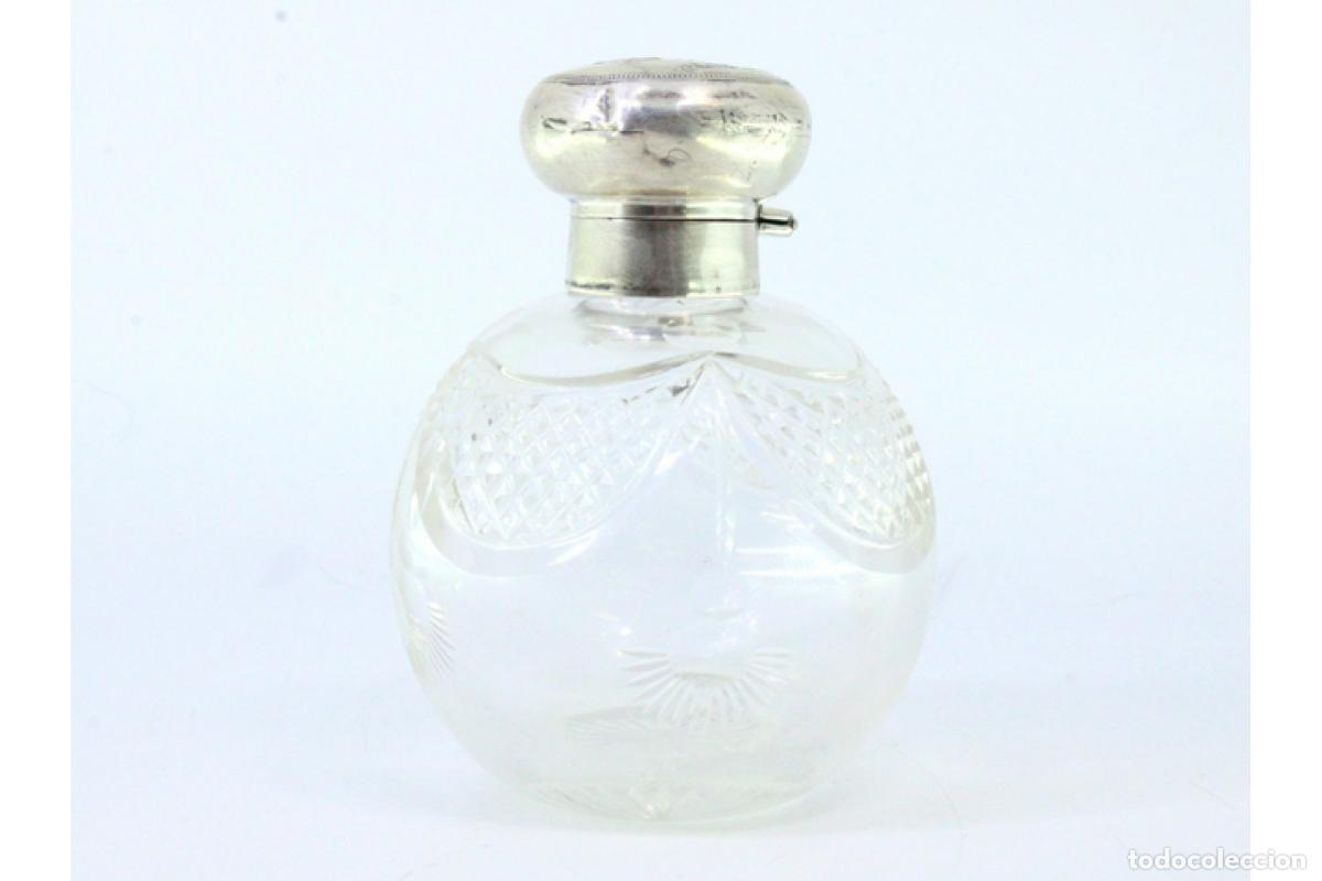 Antig&uuml;edades: Botella de cristal y plata - Foto 6