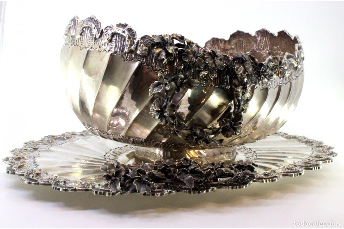 Antig&uuml;edades: Frutero de plata - Foto 3