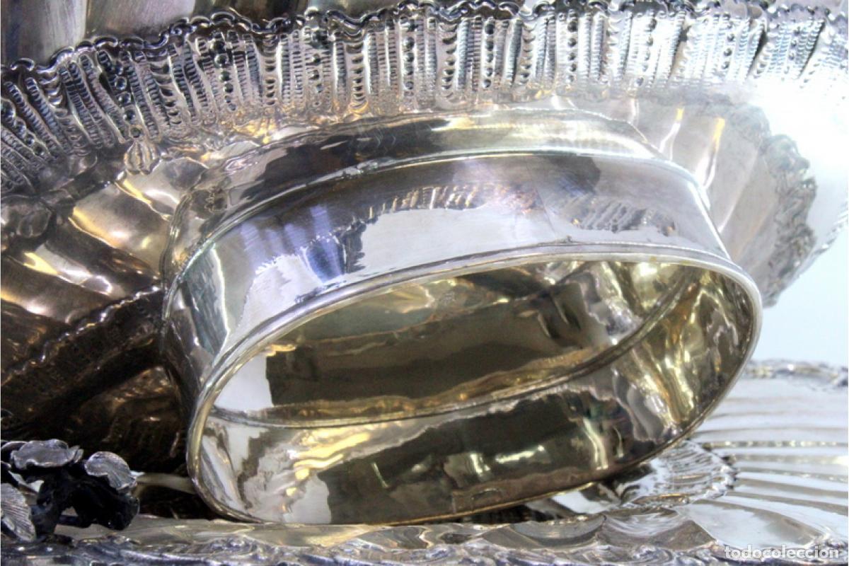 Antig&uuml;edades: Frutero de plata - Foto 7
