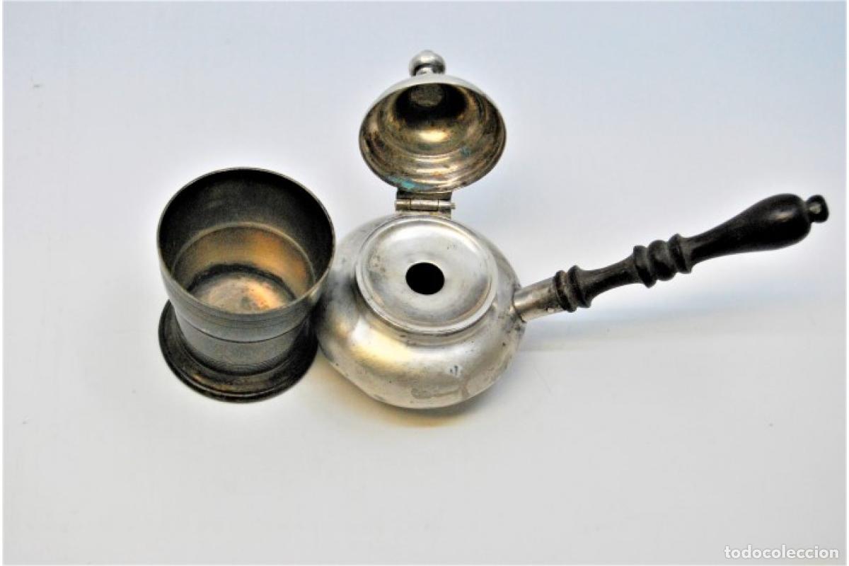Antig&uuml;edades: L&aacute;mpara de plata - Foto 8