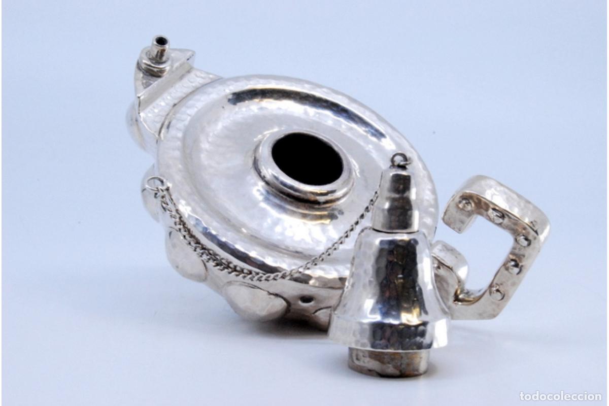 Antig&uuml;edades: L&aacute;mpara de plata - Foto 4