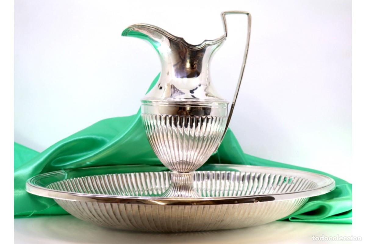 Antig&uuml;edades: Lavanda y jarra, en plata. - Foto 1