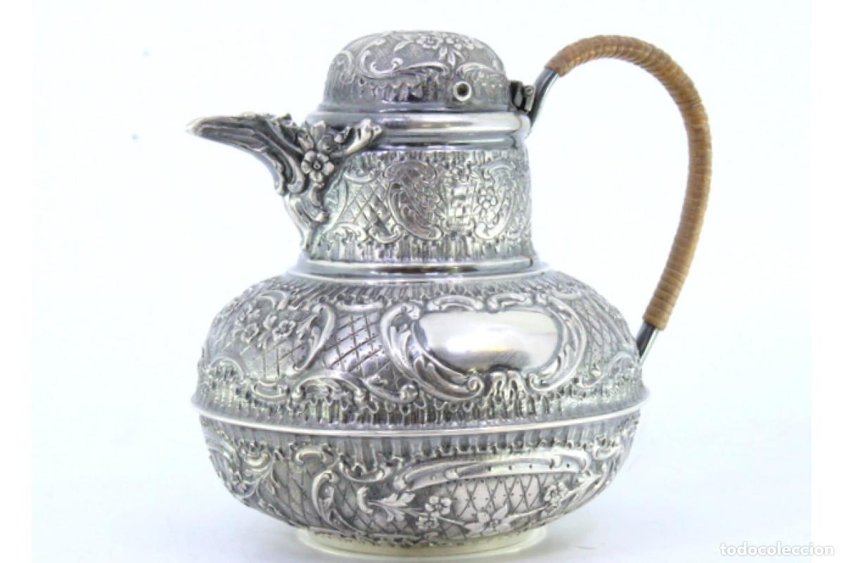 Antig&uuml;edades: jarra de leche de plata - Foto 7