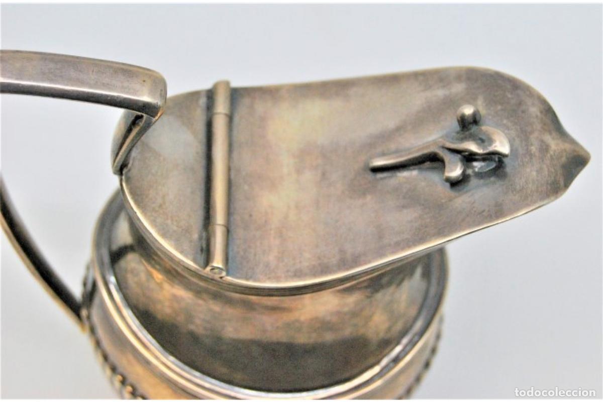 Antig&uuml;edades: jarra de leche de plata - Foto 5