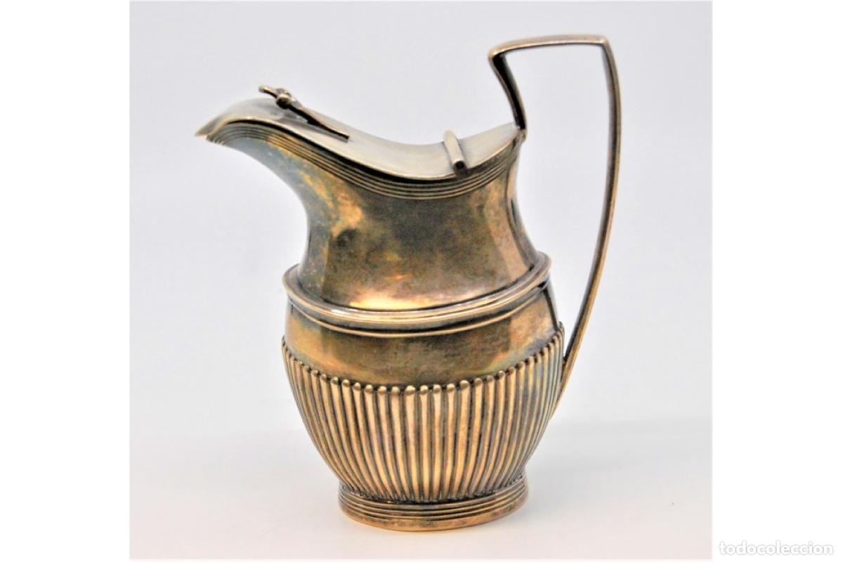 Antig&uuml;edades: jarra de leche de plata - Foto 8