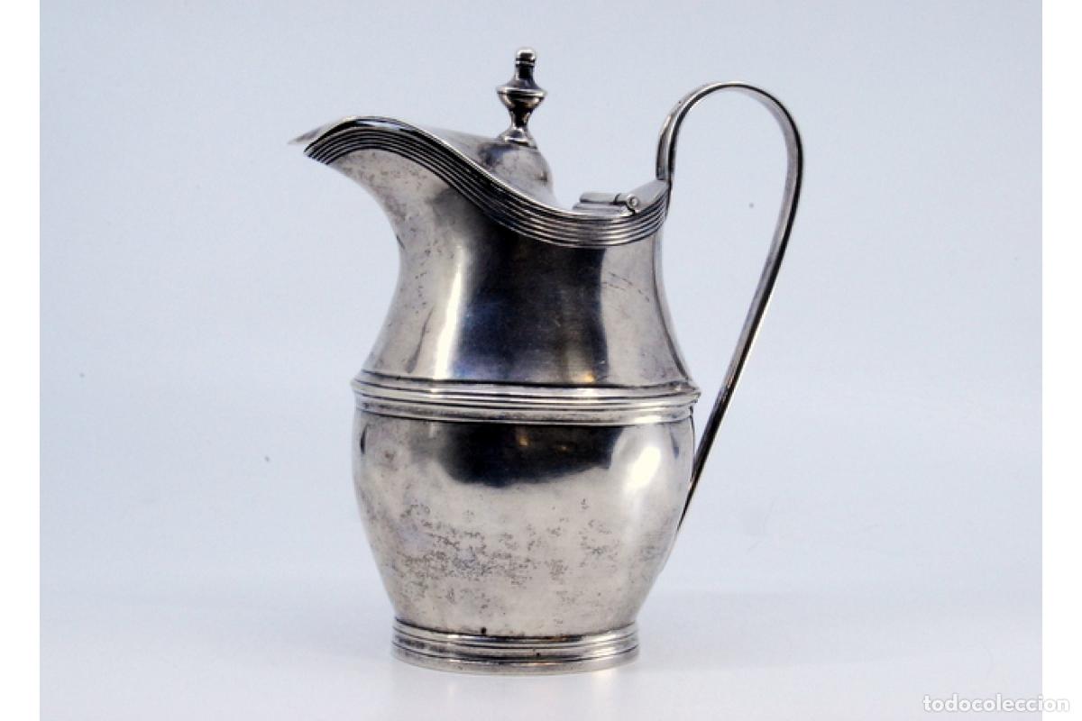 Antig&uuml;edades: jarra de leche de plata - Foto 2