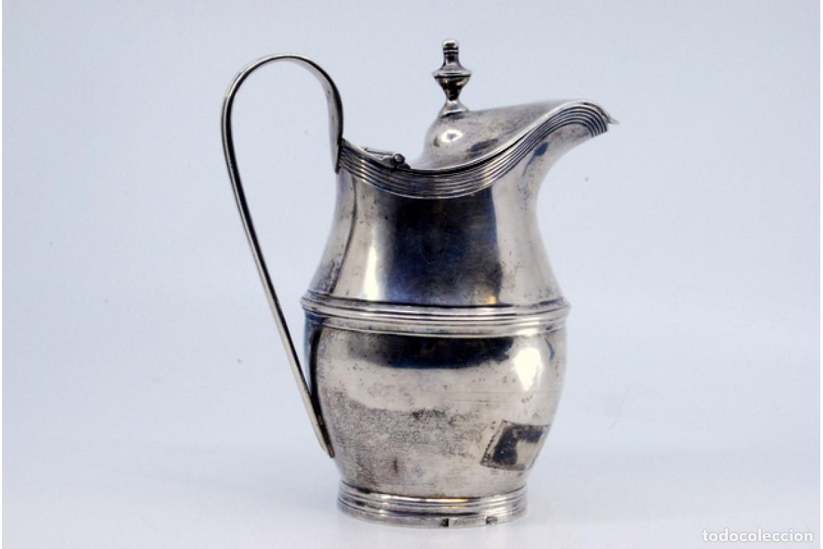 Antig&uuml;edades: jarra de leche de plata - Foto 4