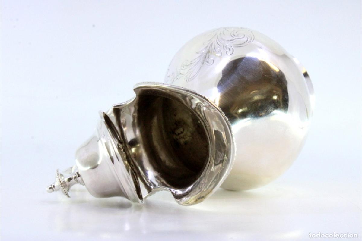 Antig&uuml;edades: jarra de leche de plata - Foto 6
