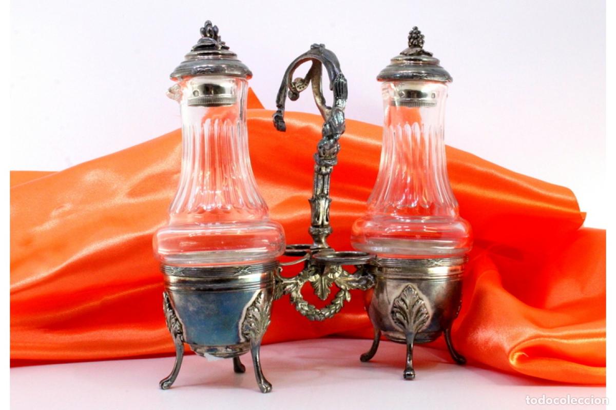 Antig&uuml;edades: Vinagreras de altar, en plata - Foto 3