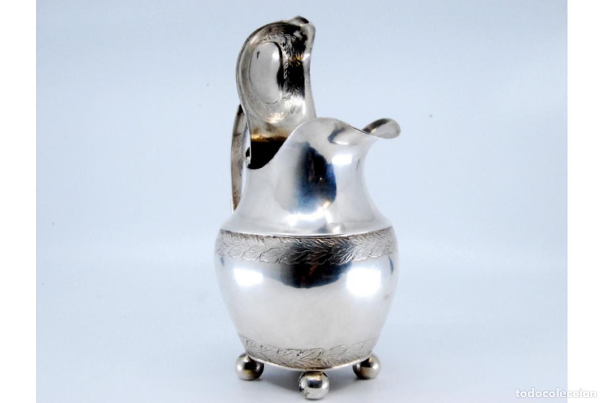 Antig&uuml;edades: jarra de leche de plata - Foto 5