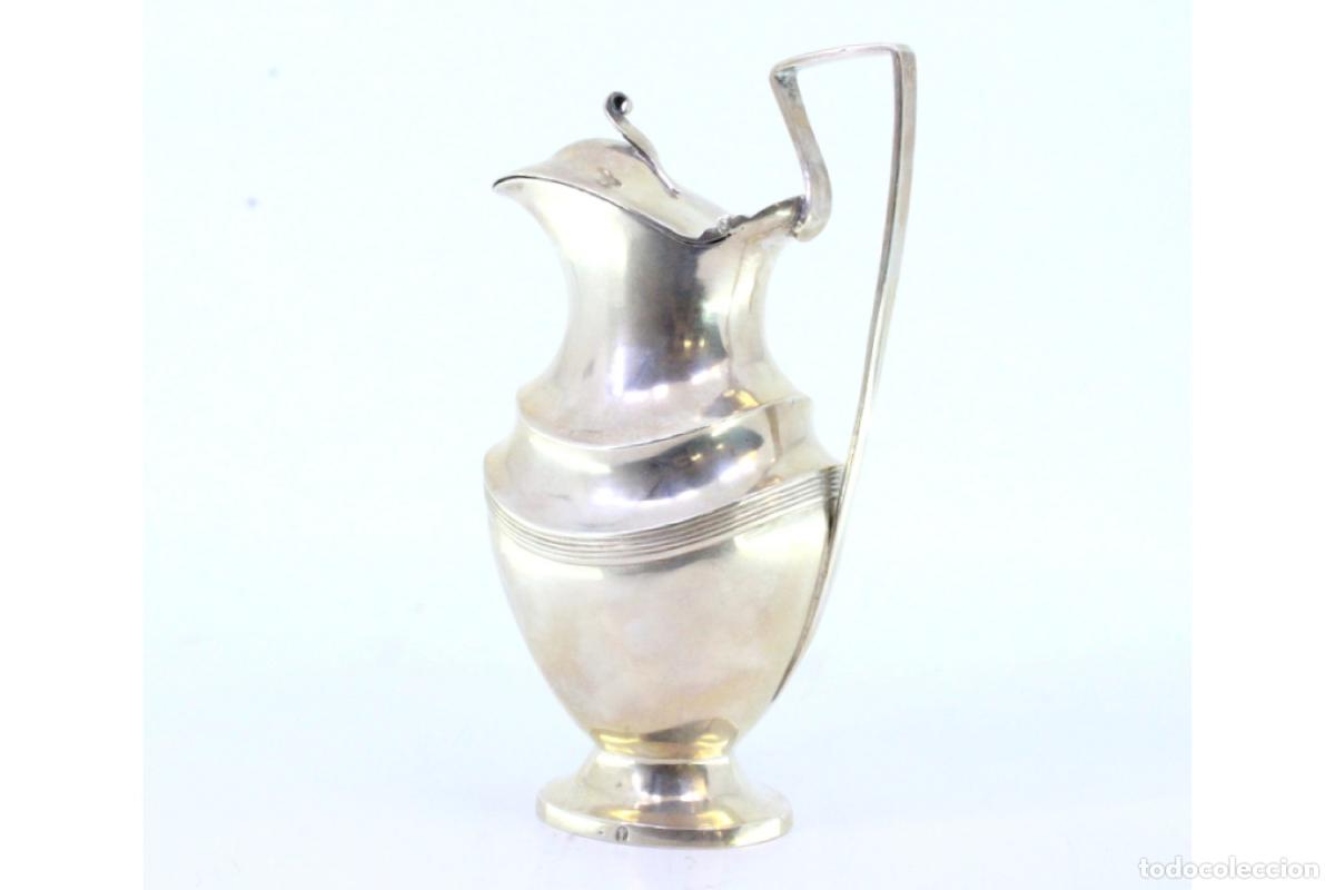 Antig&uuml;edades: jarra de leche de plata - Foto 4