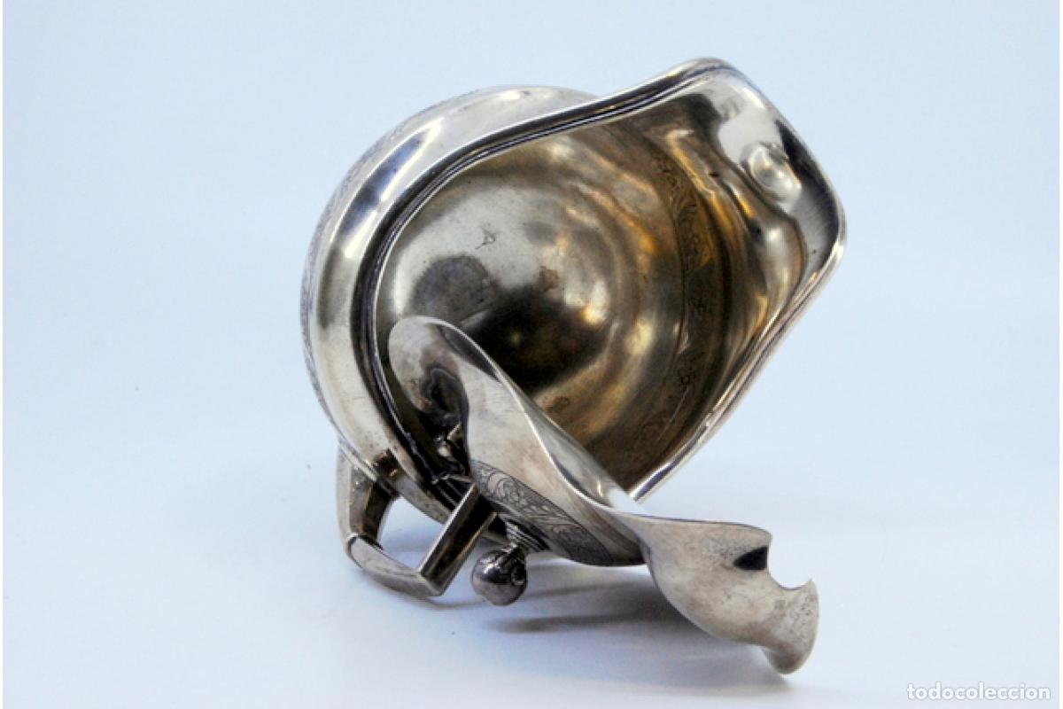Antig&uuml;edades: jarra de leche de plata - Foto 3