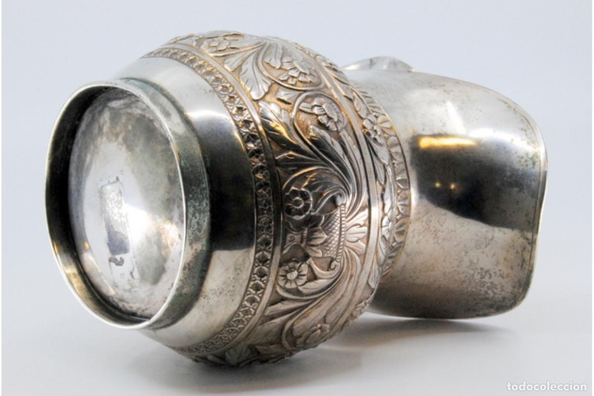 Antig&uuml;edades: jarra de leche de plata - Foto 7