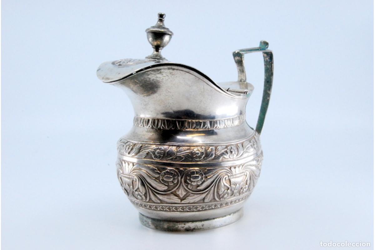 Antig&uuml;edades: jarra de leche de plata - Foto 10