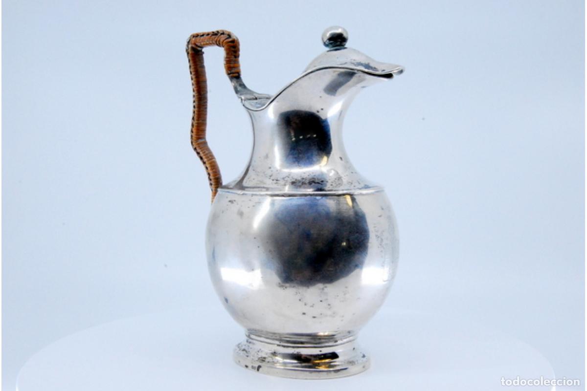Antig&uuml;edades: jarra de leche de plata - Foto 6
