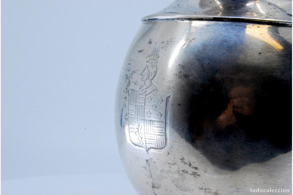 Antig&uuml;edades: jarra de leche de plata - Foto 8