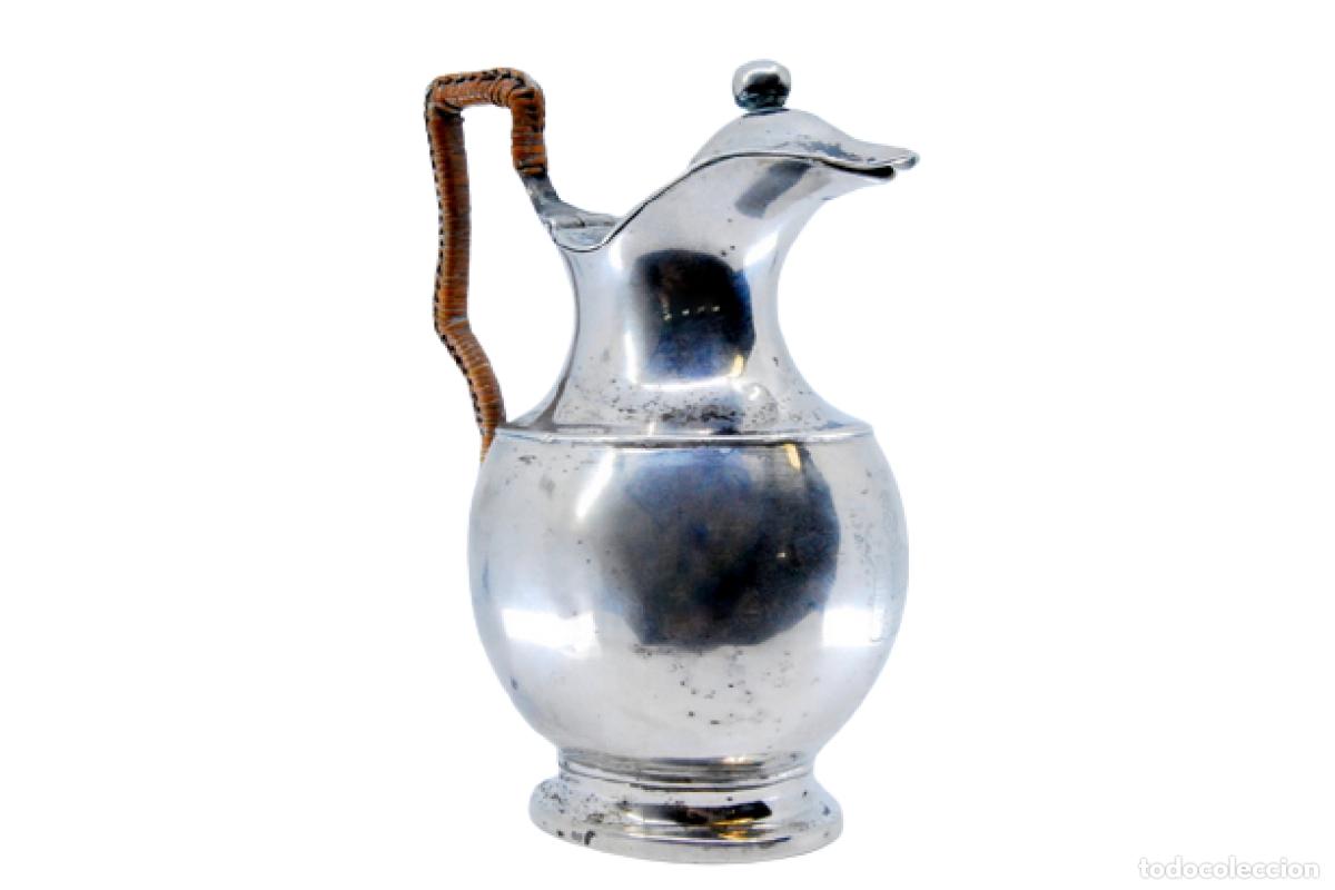 Antig&uuml;edades: jarra de leche de plata - Foto 1