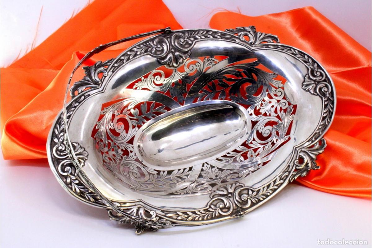 Antig&uuml;edades: Frutero de plata