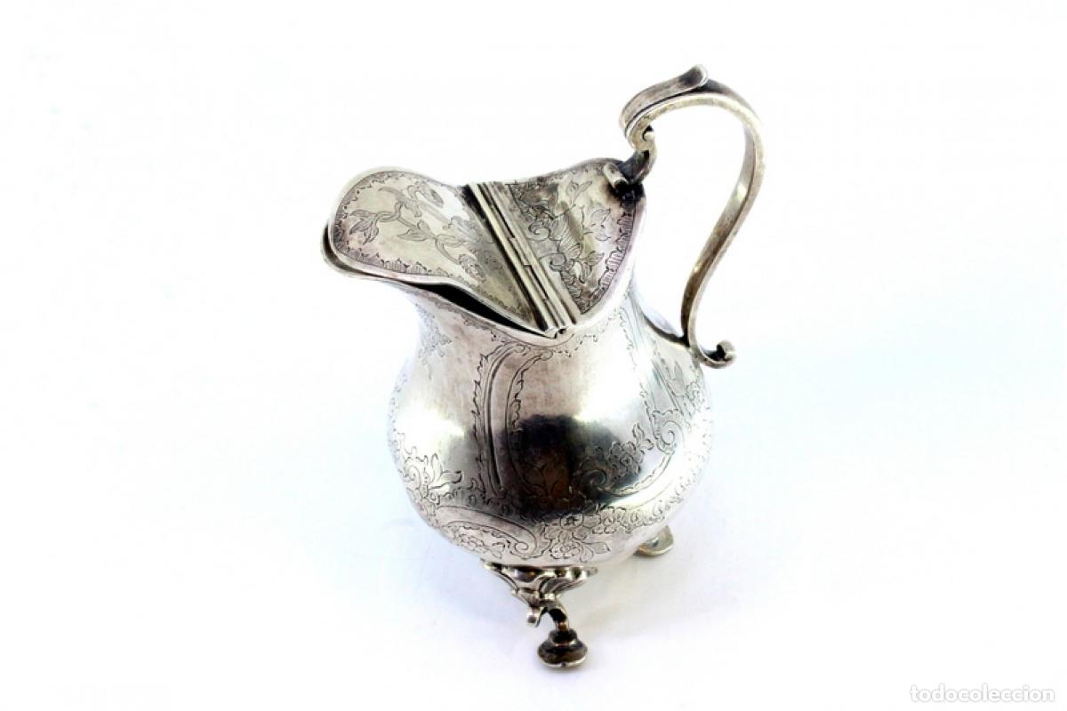 Antig&uuml;edades: jarra de leche de plata - Foto 2