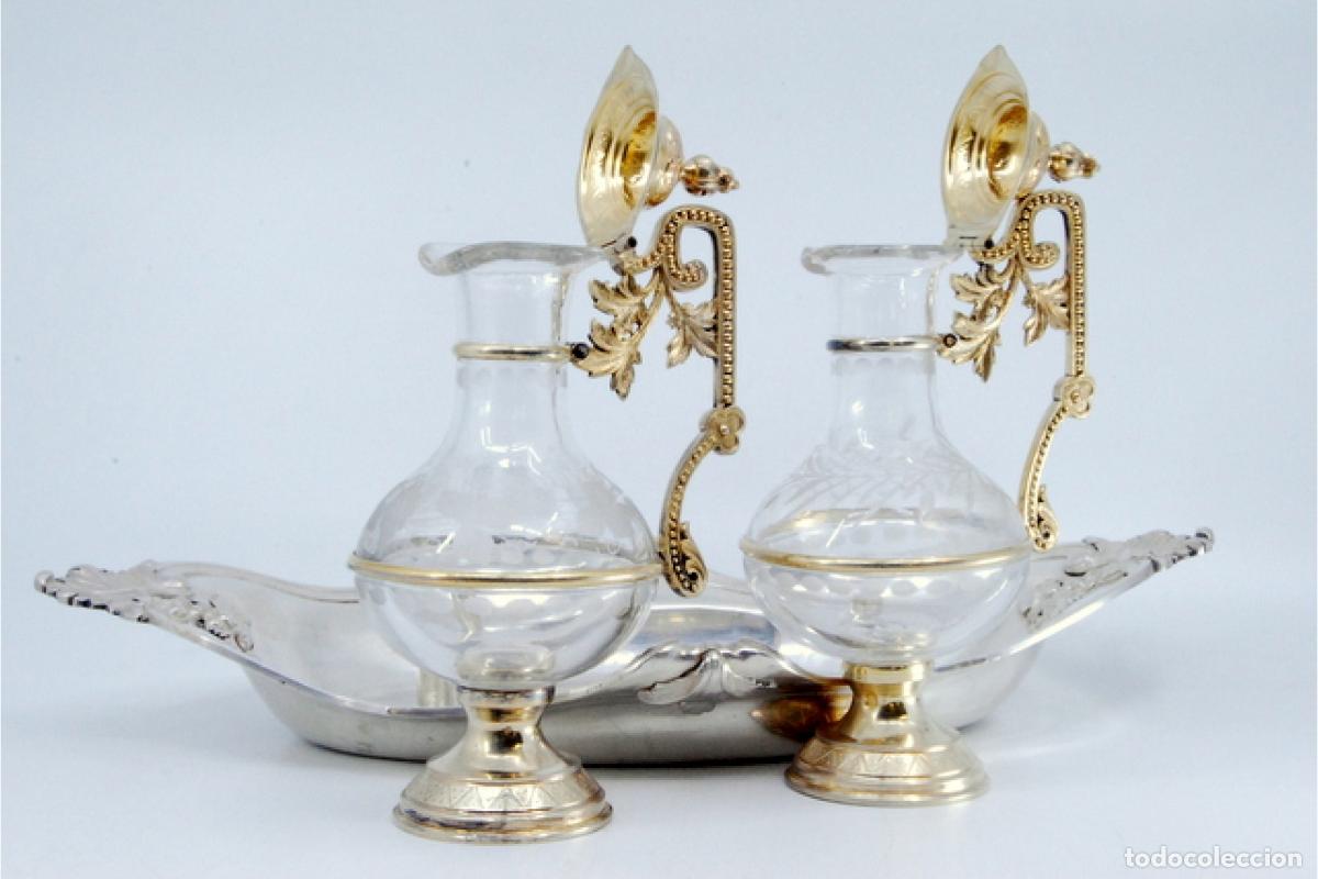 Antig&uuml;edades: Vinagreras de altar, en plata - Foto 4