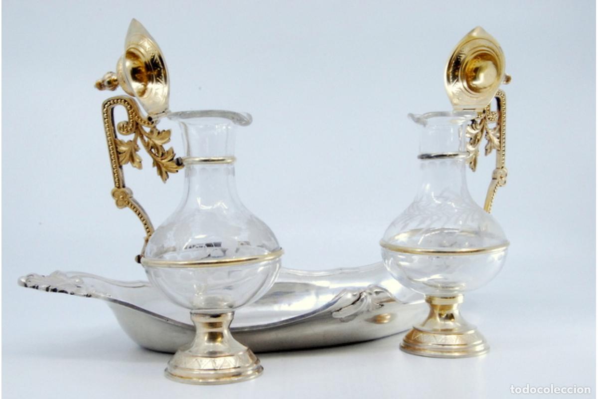 Antig&uuml;edades: Vinagreras de altar, en plata - Foto 6