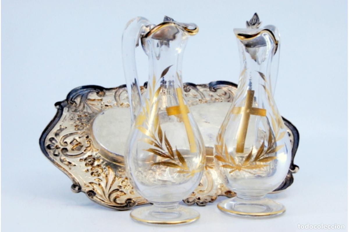 Antig&uuml;edades: Vinagreras de altar, en plata - Foto 4