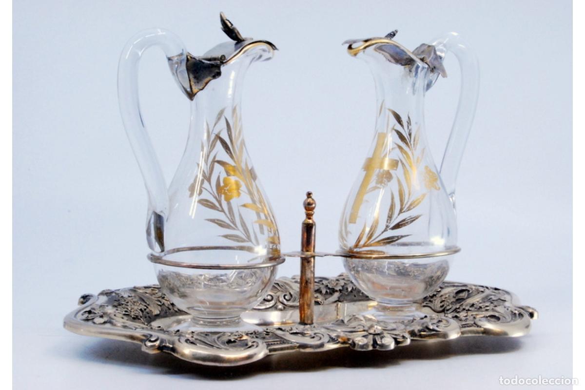 Antig&uuml;edades: Vinagreras de altar, en plata - Foto 8
