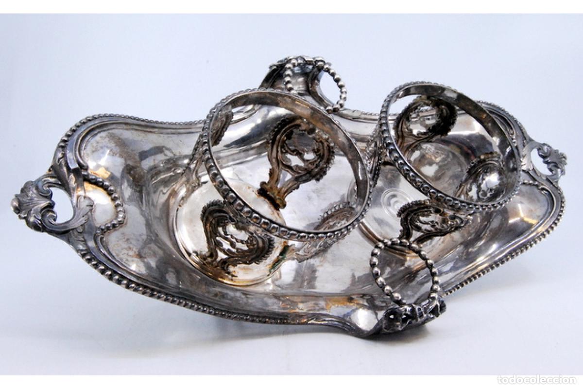 Antig&uuml;edades: Juego de vinagreras de plata - Foto 4
